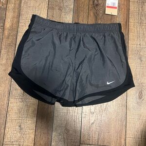 Nike Women's Athletic Shorts - Gray and Black